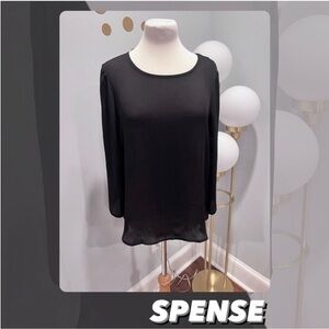 NWT Spense Jeweled Sleeve Blouse